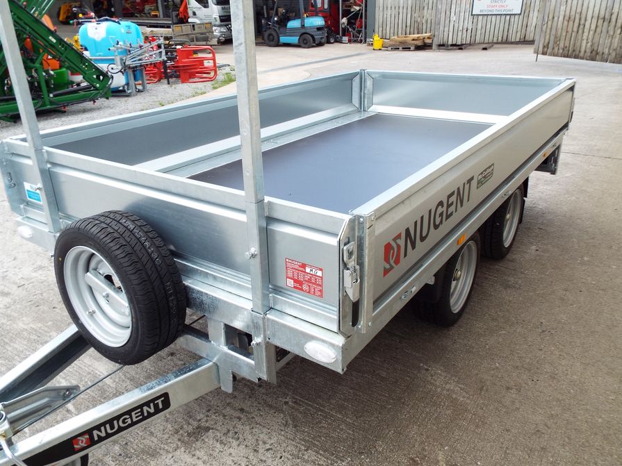 New Nugent 10 x 6ft Flat Bed Trailer - McCullagh Machinery