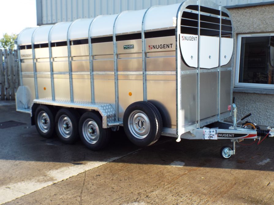 New Nugent 14ft Tri-Axle Cattle Trailer - McCullagh Machinery