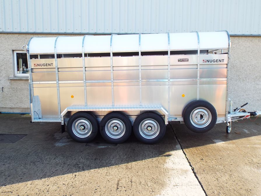 New Nugent 14ft Tri-Axle Cattle Trailer - McCullagh Machinery