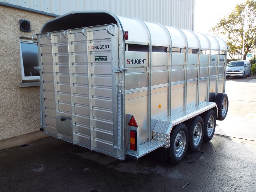 New Nugent 14ft Tri-Axle Cattle Trailer - McCullagh Machinery