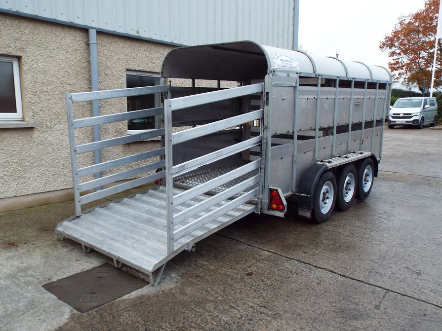 Graham Edwards 14ft x 6ft Tri-Axle Cattle Trailer - McCullagh Machinery