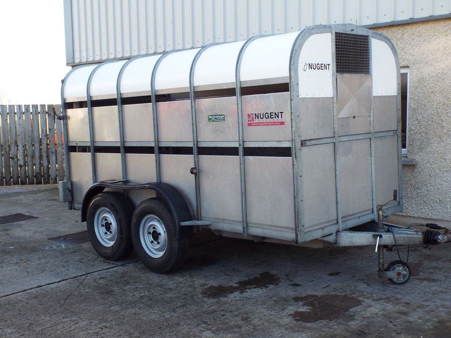 Used Nugent 12ft x 6 ft Cattle Trailer - McCullagh Machinery