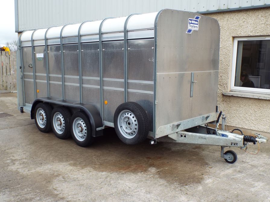 Used Ifor Williams Ta510 14ft Tri Axle Cattle Trailer - Mccullagh Machinery