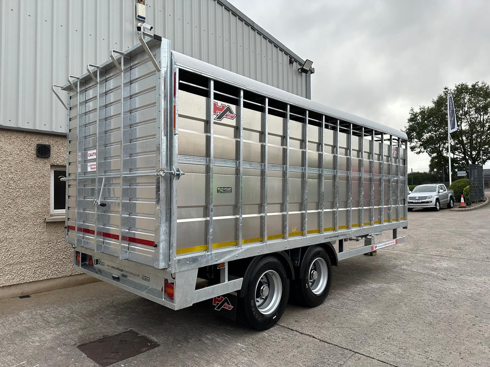 New Hudson 20ft x 8ft Tractor Drawn Cattle Trailer McCullagh Machinery