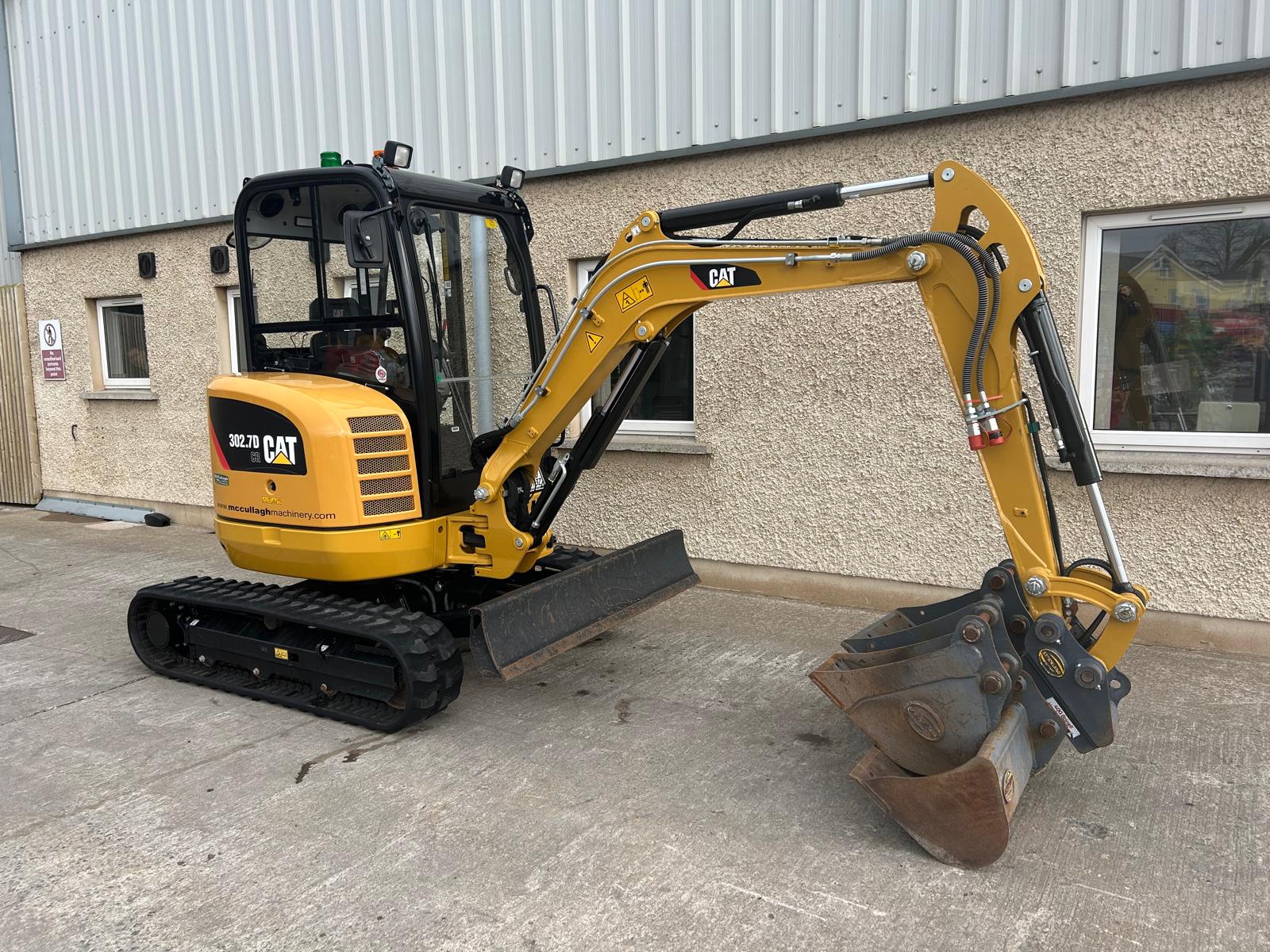 2019 CAT 302.7D 2.7 Tonne Mini Digger - McCullagh Machinery