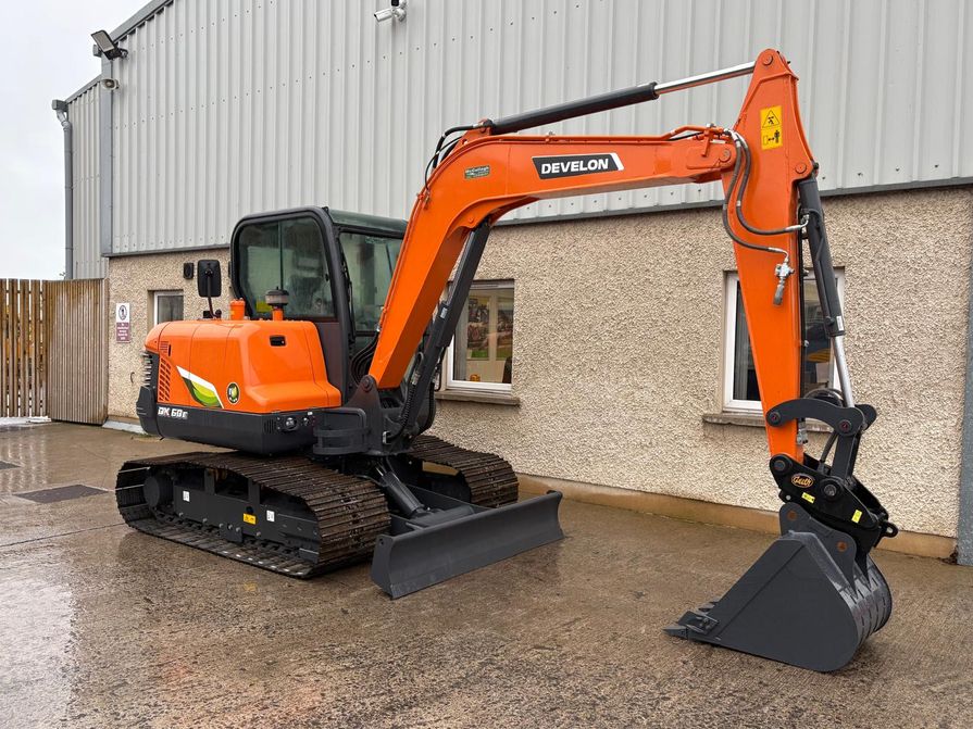 2024 (Unused) Doosan / Develon DX60e 6 Tonne Digger - McCullagh Machinery