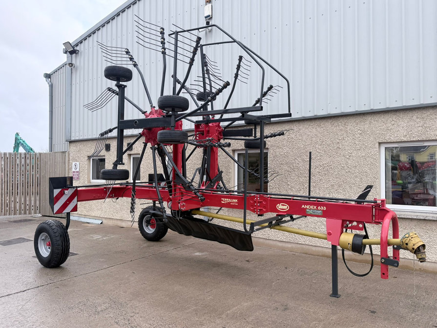 Used Vicon Andex 633 6m Twin Rotor Rake - McCullagh Machinery