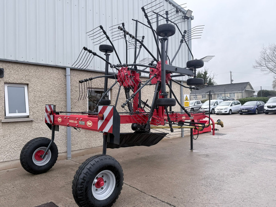Used Vicon Andex 633 6m Twin Rotor Rake - McCullagh Machinery